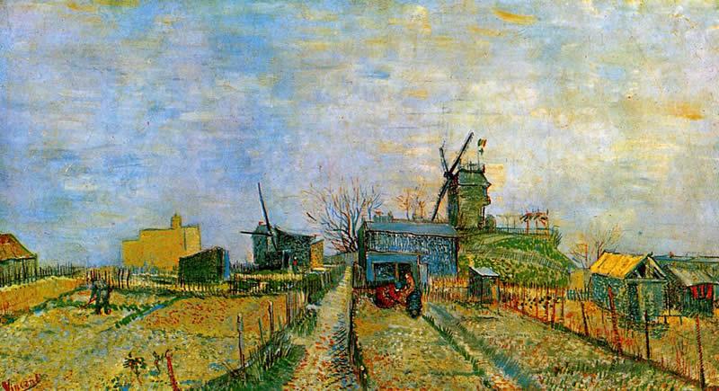 Vincent van Gogh Vegetable Gardens in Montmartre 2